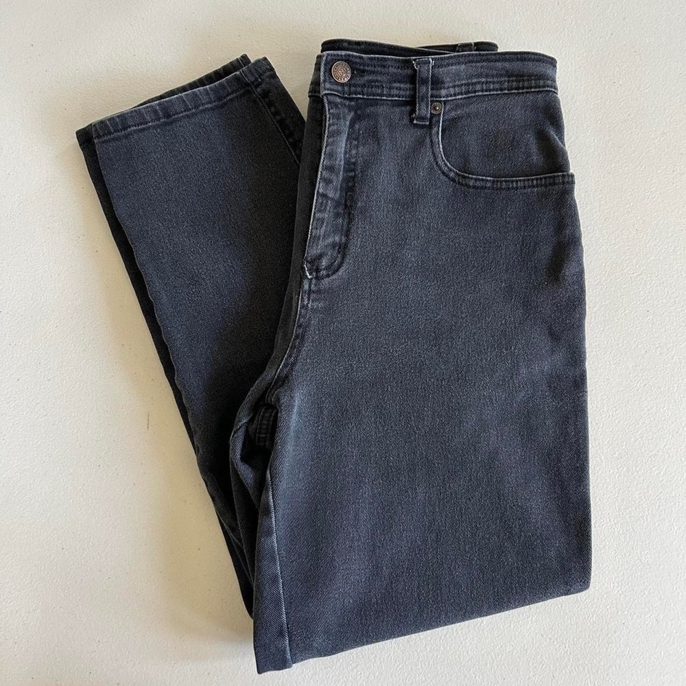 90s fit jeans vintage dark grey bill blass size 8